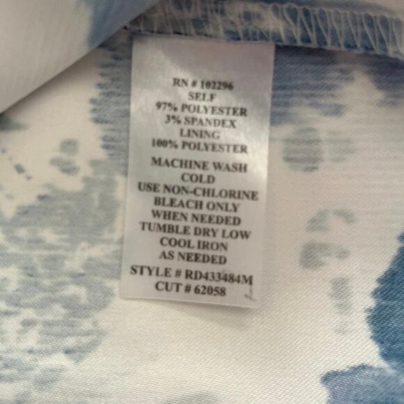 Connected Sheath Floral Knee Length Dress Size 8 Watercolor Print Classy Chic - Picture 4 of 8